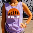 Butterfly Watching Human Evolution Comfort Colors Tank Top Violet