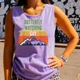 Butterfly Watching For Men Butterfly Watching Guy Comfort Colors Tank Top Violet