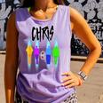 Chris Name For Chris Personalized For Women Comfort Colors Tank Top Violet