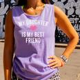 My Daughter Is My Best Friend Mother Mom Vintage Comfort Colors Tank Top Violet