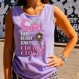 Just A Girl Who Really Loves Cuckoo Clocks Comfort Colors Tank Top Violet
