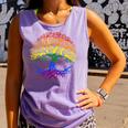 Lgbt Pride Month Tree Life Rainbow Gay Lesbian Comfort Colors Tank Top Violet