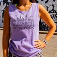 New York City Skyline Statue Of Liberty New York Nyc Women Comfort Colors Tank Top Violet