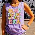 In My Peace Out 4Th Grade Era Groovy Last Day Of 4Th Grade Comfort Colors Tank Top Violet