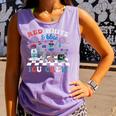 Red White Blue Icu Nurse Crew 4Th Of July Independence Day Comfort Colors Tank Top Violet