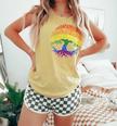 Lgbt Pride Month Tree Life Rainbow Gay Lesbian Comfort Colors Tank Top Butter