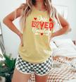 One Loved Grandma Hearts Valentine's Day Comfort Colors Tank Top Butter