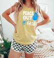 Peace Out 12Th Grade Graduation Last Day School Student Bday Comfort Colors Tank Top Butter