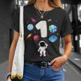 1 Astronaut Geburtstagsfeier 1 Jahr Altes Astronomie-Kostüm T-Shirt Geschenke für Sie