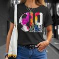 10 Years Of Being Awesome Soccer 10Th Birthday T-Shirt Gifts for Her