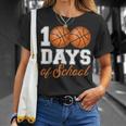 100 Days Of School For 100Th Day Basketball Student Teacher T-Shirt Gifts for Her