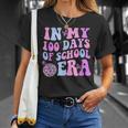 In My 100 Days Of School Era Retro Disco 100Th Day Of School T-Shirt Gifts for Her