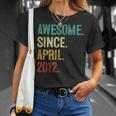 12 Year Old Awesome Since April 2012 12Th Birthday T-Shirt Gifts for Her