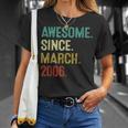18 Year Old Awesome Since March 2006 18Th Birthday T-Shirt Gifts for Her