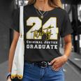 2024 Criminal Justice Graduate Back To School Graduation T-Shirt Gifts for Her