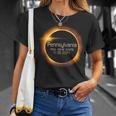 2024 Solar Eclipse Pennsylvania Usa Totality T-Shirt Gifts for Her