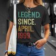 25 Years Old Legend Since April 1999 25Th Birthday T-Shirt Gifts for Her