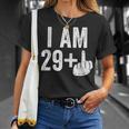 I Am 29 Plus Middle Finger 30Th Birthday T-Shirt Geschenke für Sie