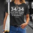 34 Out Of 34 First Time Trump Scores 100 Ny Trial Guilty T-Shirt Gifts for Her