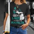 4 Out Of 5 Great Lakes Michigan Michigander Detroit T-Shirt Gifts for Her