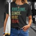 40 Years Old Awesome Since May 1984 40Th Birthday T-Shirt Gifts for Her