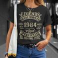 40Th Birthday 40 Years Old Vintage Legends Born In 1984 T-Shirt Gifts for Her