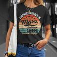 40Th Birthday Man Legends Are Im Marz 1984 T-Shirt Geschenke für Sie