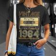 40Th Birthday Man May Vintage 1984 Vintage Cassette T-Shirt Gifts for Her