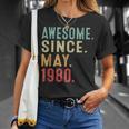 44 Years Old Awesome Since May 1980 44Th Birthday T-Shirt Gifts for Her