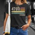 4700 Hamm Retro Postcode Old Zip Vintage T-Shirt Geschenke für Sie