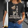 49 Geburtstag Herren Damen 1975 Original Awesome Teddybär T-Shirt Geschenke für Sie