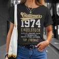49 Jahre Oldtimer 1974 Vintage 49Th Birthday Black T-Shirt Geschenke für Sie