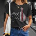 4Th Of July American Flag Tractor Usa Independence Day T-Shirt Gifts for Her