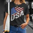 4Th Of July Usa American Flag United States T-Shirt Gifts for Her