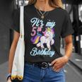 5 Year Unicorn Outfit Its My 5Th Birthday T-Shirt Gifts for Her