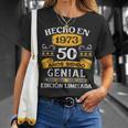 50 Años Cumpleaños Regalo Hombre Hecho En 1973 Hecho En 1973 Camiseta unisex Regalos para ella