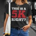 This Is A 5K Right Cool Motivational Running T-Shirt Gifts for Her