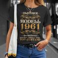 61St Birthday Vintage Car Slogan Model 61 1961 T-Shirt Geschenke für Sie
