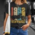 72Nd Birthday Biker Retro Vintage 1952 Motorcycle T-Shirt Gifts for Her