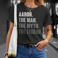 Aaron The Man The Myth The Legend For Aaron T-Shirt Gifts for Her