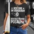 Achtung Trombonist T-Shirt Geschenke für Sie