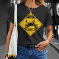 Africa Twin Crossing T-Shirt für Motorradfans, Schwarzes Design Geschenke für Sie