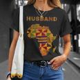 Afro Black Husband African Ghana Kente Cloth Couple Matching T-Shirt Gifts for Her