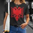 Albania Flag Albanian Eagle T-Shirt Gifts for Her