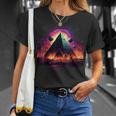 Aliens Space Ufo Ancient Egyptian Pyramids Science Fiction T-Shirt Gifts for Her