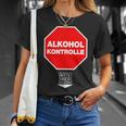 Alkoholkontroll Bitte Hier Blasen Alcohol Control Fun T-Shirt Geschenke für Sie