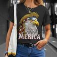 America Patriotic Usa Flag Eagle Of Freedom 4Th Of July T-Shirt Gifts for Her