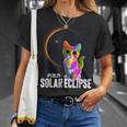 America Totality 04 08 24 Total Solar Eclipse 2024 Cute Cat T-Shirt Gifts for Her