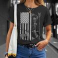 American Deer Hunting Bow Hunter Flag Buckwear Hunt Season T-Shirt Gifts for Her