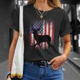 American Deer Hunting Patriotic Hunter Flag Whitetail Buck T-Shirt Gifts for Her